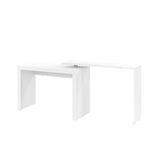 Manhattan Comfort Calabria Mid-Century Modern Desk White 33AMC6