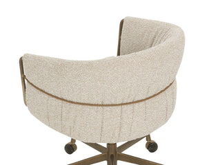 Sunpan OLMA Office Chair - Comfort and Style with Two-Tone Upholstery in Meg Taupe & Santa Cruz Oatmeal 112388