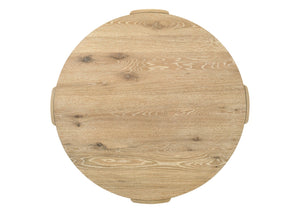 English Elm Baldo Round Dining Table Oak Veneer Distressed Finish Seats Four Pedestal Base B2749S00223