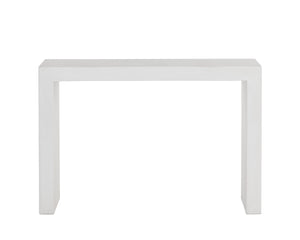 Sunpan Axle Console Table - Bold Concrete Design with Clean Lines for Modern Indoor and Outdoor Spaces White