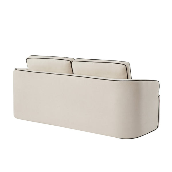 English Elm Integrated Armrest Compact Loveseat Soft Upholstered Two Seat Sofa for Small Spaces W3480P402278