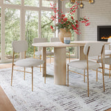 Sydhavnen Dining Chair Cream & Gold 110276 Zuo Modern