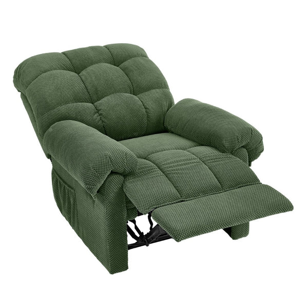 English Elm Camel Overstuffed Manual Recliner with High Density Padding for Modern Living Rooms Army Green W5568P449824