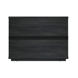 English Elm Evelyn 32" Charcoal Gray Nightstand With Modern Design, 1-Drawer & Open Shelf For Easy Storage B365P398529