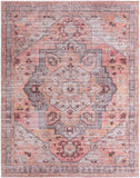 Unique Loom Mangata Melodie Machine Made Border Rug Apricot and pink, Gray/Black/Brown 10' 6" x 13' 1"