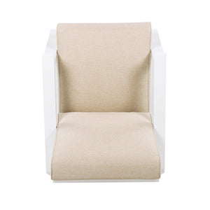 English Elm Christopher Knight Home® - Patio Lounge Chair Set Of 2 - Stylish White Acacia Wood Frame & Weather-Resistant Beige Cushions N779P291591W-2