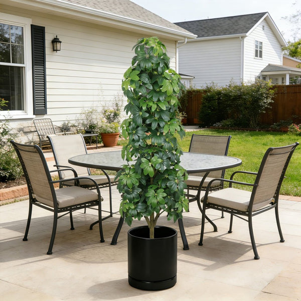 English Elm 6ft Artificial Faux Tree Silk Leaves Realistic Indoor Outdoor Decor Living Room W2945P458758