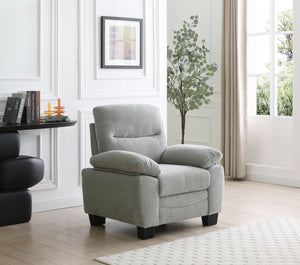 English Elm Summerton Plush Chenille Accent Chair with Removable Back, Coil Spring Seat and Padded Arms Gray 31 L x 36 W x 15 H B078P349527