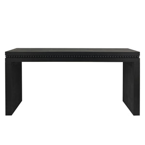 English Elm 64in Modern Black Wood Console Table — Sleek Narrow Entryway Table 67.7"L x 10.6"W x 17.3"H, Stylish Storage Piece W2729P198987