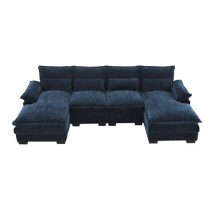 English Elm 8004aac-package Stylish Home Furniture Set for Modern Living Spaces Blue N723P240823C