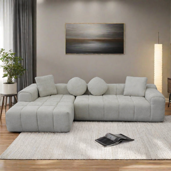 English Elm Modern Chenille Tufted Sleeper Sofa with Usb Port and Storage for Guest Rooms W1183S00008