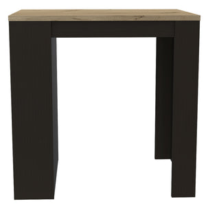 English Elm Kitchen Island Table With Two Legs And Three Stylish Side Shelves For Modern Storage Solutions B097S00132