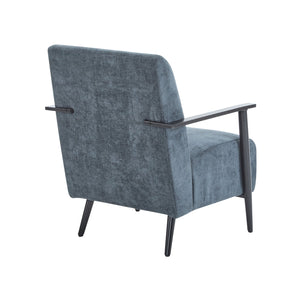 English Elm Christopher Knight Home® - [Set of 2] Modern Lounge Chair with Polyester Upholstery and Metal Frame for Compact Living Spaces Blue Gray N767P236501G_2