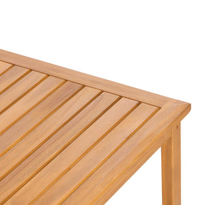 English Elm 2 Piece Outdoor Acacia Wood Loveseat and Coffee Table Set with Textilene Weave Cushions Brown,Teak+ Beige N768P368824T