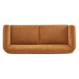 English Elm Christopher Knight Home® - 82Inches Caramel Boucle Sherpa Sofa - Plush Comfort, Modern Design, Cozy Living Room Essential N771P205090W_N771P205091W