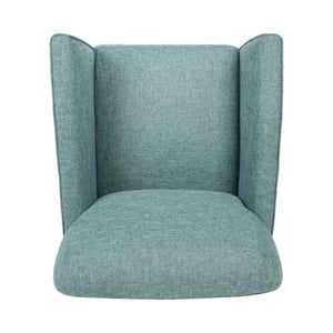 English Elm Christopher Knight Home® - CHAIR modern fabric lounge seat with compact 28.5x28.25x20.75 in dimensions, cozy supportive design Teal 63566.00TTWD