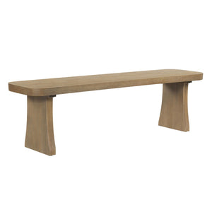 English Elm Indoor Solid Pine Dining Bench Seats Three Adults Farmhouse Style Kitchen Seating N779P329133B