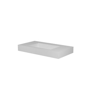 English Elm Stone Resin Seamless Basin Sink for Modern Spa and Contemporary Bathroom Vanity T3785P355763