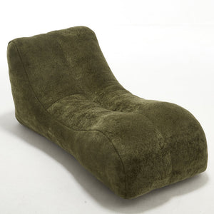 English Elm Creative Bean Bag Sofa Chair with Plush Superfiber Cover and Soft Foam Filling for Luxe Comfort Olive Green W1996P266262
