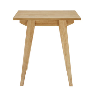 English Elm Walker Edison - Japandi Minimal Solid Wood Side Table with Tapered Legs — Sleek Veneer Nightstand for Small Spaces Light Brown 24.83 L x 22.94 W x 4.57 H B185P168911