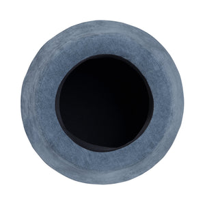 Crestview Collection Modern Mushroom-inspired Ottoman With Hidden Storage - Stylish Spice Yellow Accent For Any Room Navy Solid Wood Evfzr3908nvy