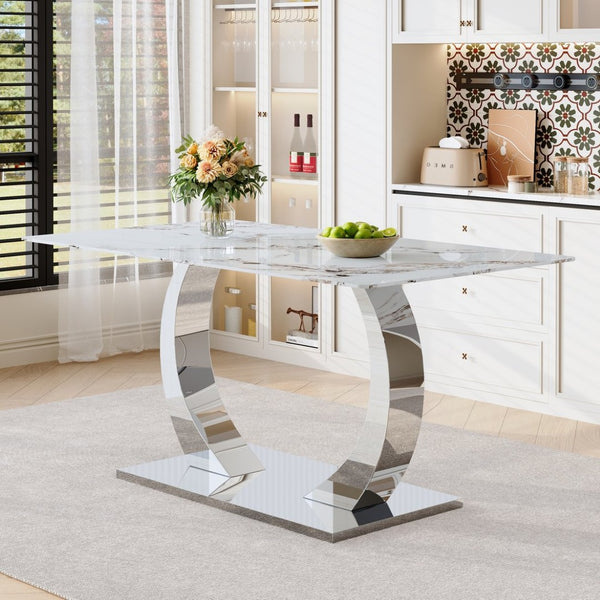English Elm Only Sculptural Metal Base Glass Top Dining Table Industrial Contemporary Style W2920P356920