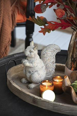 English Elm Set Of 2 Rustic Resin Squirrels - Charming Fall Decor For Thanksgiving, Harvest Festivals & More! W2078P246117-GIGA