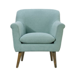 English Elm Savona Oversized Mid-century Accent Chair Woven Fabric Walnut Legs Living Room B2749P413358