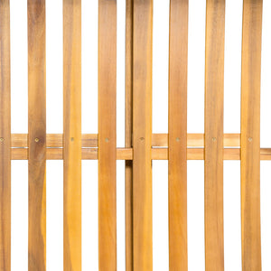 English Elm TOPMAX Acacia Wood Twin Porch Swing Bed Frame with High Back, 350lb Capacity & 118" Hemp Ropes Natural N717P265795A