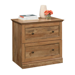 English Elm Lateral File Cabinet In Stylish Brown Finish - Durable, Compact Design For Efficient Document Storage B356P402720