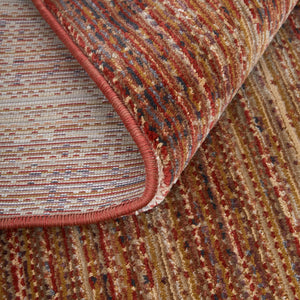 Feizy Rugs Deja Modern Low-pile Rug - Turkish Crafted With Polyester For Stylish Comfort In Any Room Decor Brown,Red,Tan Polypropylene,Polyester Dja39pjfter000e70