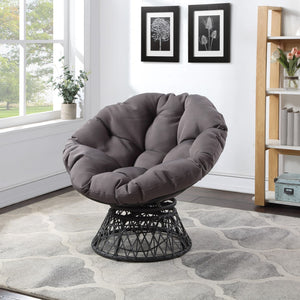 OSP Home Furnishings Papasan Chair Grey