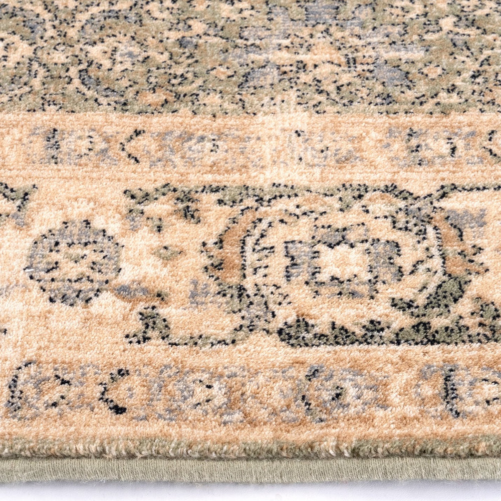 Capel Rugs Avery-keshan Vintage-inspired Area Rug In Earthy Tones For A Cozy, Versatile Home Decor Upgrade Sage, Ivory 100% New Zealand Wool 3401rs09021205220