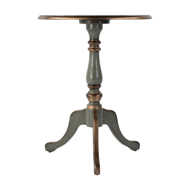 Butler Specialty Company Colbert 22" Round Wood Game Table - Stylish Accent For Family Fun Nights Green Rubberwood,Mdf,Cherry And Maple Veneers 3405482-butler
