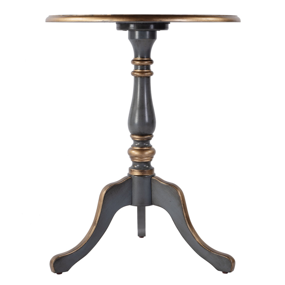 Butler Specialty Company Colbert 22" Round Wood Game Table - Stylish Accent For Family Fun Nights Blue Rubberwood,Mdf,Cherry And Maple Veneers 3405483-butler
