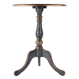 Butler Specialty Company Colbert 22" Round Wood Game Table - Stylish Accent For Family Fun Nights Blue Rubberwood,Mdf,Cherry And Maple Veneers 3405483-butler