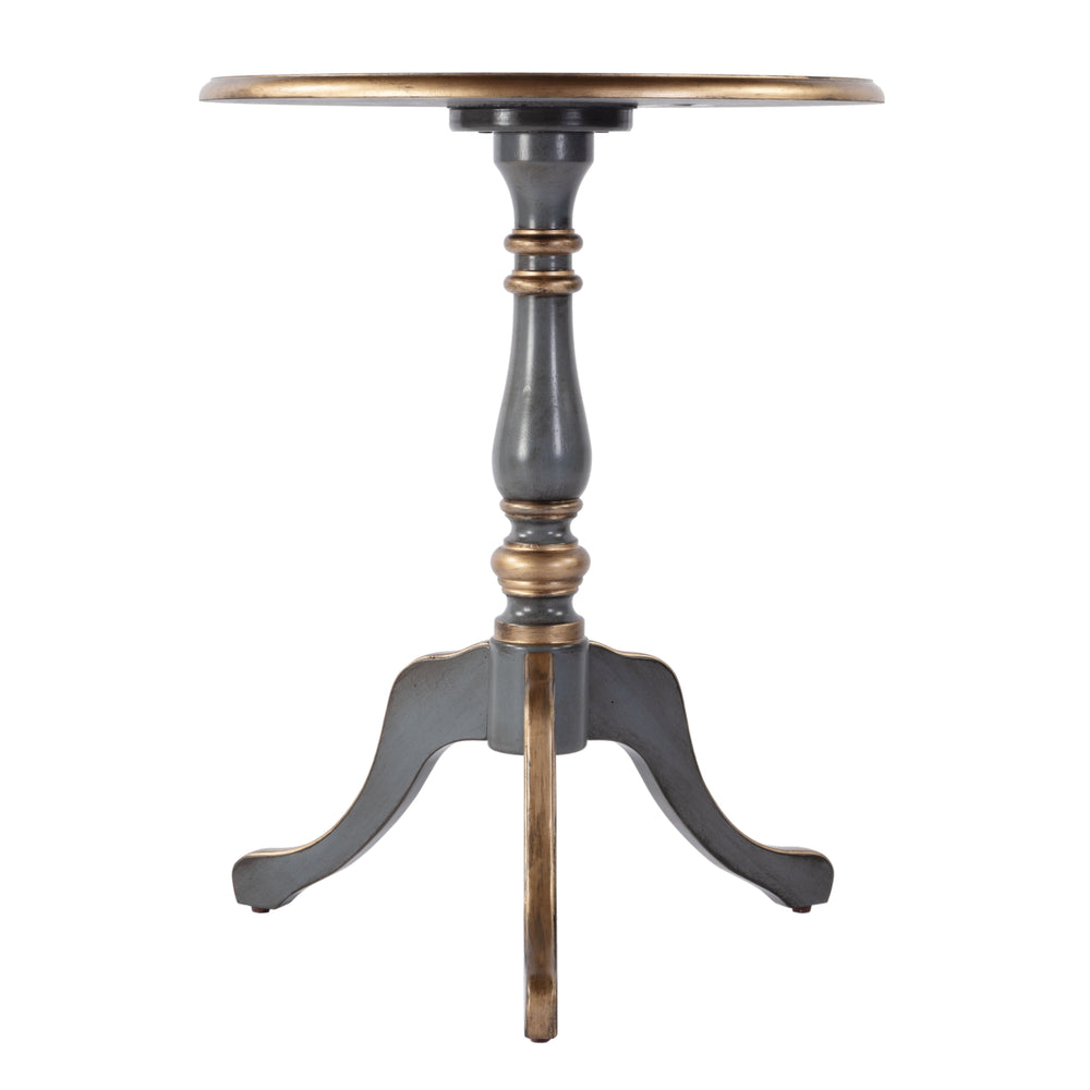 Butler Specialty Company Colbert 22" Round Wood Game Table - Stylish Accent For Family Fun Nights Blue Rubberwood,Mdf,Cherry And Maple Veneers 3405483-butler