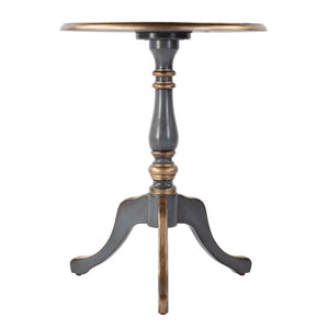 Butler Specialty Company Colbert 22" Round Wood Game Table - Stylish Accent For Family Fun Nights Blue Rubberwood,Mdf,Cherry And Maple Veneers 3405483-butler