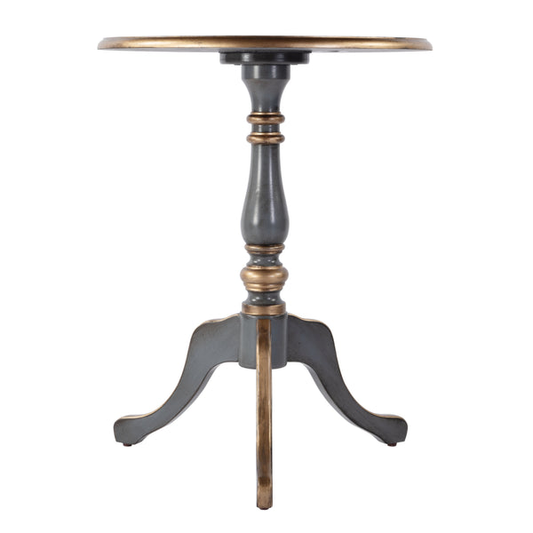 Butler Specialty Company Colbert 22" Round Wood Game Table - Stylish Accent For Family Fun Nights Blue Rubberwood,Mdf,Cherry And Maple Veneers 3405483-butler