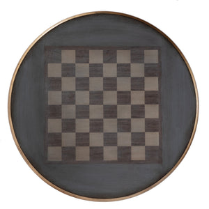 Butler Specialty Company Colbert 22" Round Wood Game Table - Stylish Accent For Family Fun Nights Blue Rubberwood,Mdf,Cherry And Maple Veneers 3405483-butler