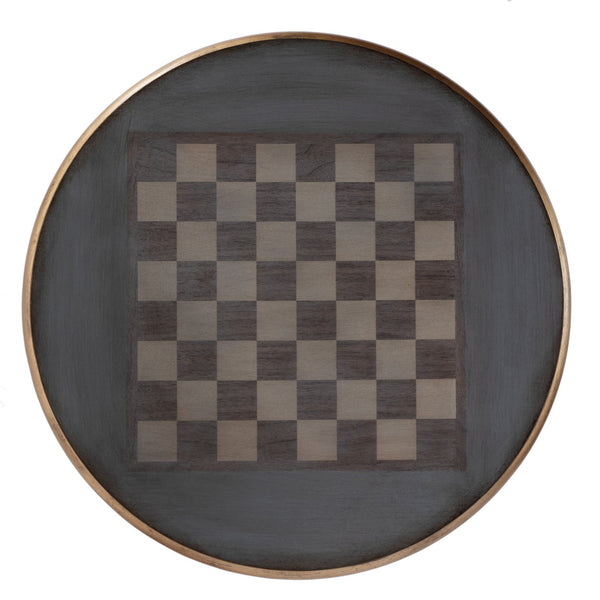 Butler Specialty Company Colbert 22" Round Wood Game Table - Stylish Accent For Family Fun Nights Blue Rubberwood,Mdf,Cherry And Maple Veneers 3405483-butler