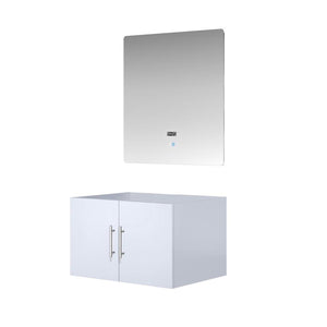 English Elm Glossy White Bath Vanity Set With 30-Inch Led Mirror, Modern Design & Easy Installation For Any Space B2731S00495