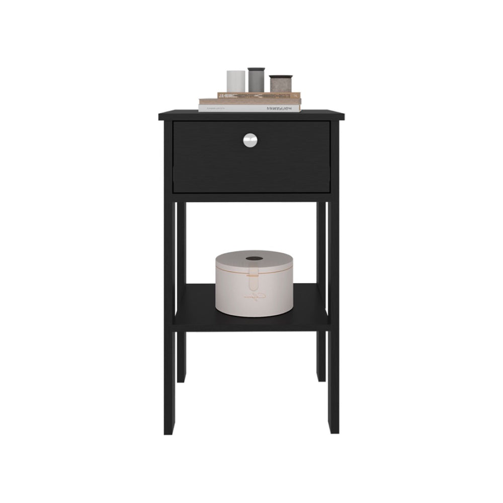 English Elm Malott Tall Vessel Sink Vanity Base with Open Shelf for Minimalist Bathrooms B092P439911