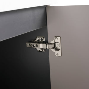 English Elm 36" Freestanding Bathroom Vanity with Resin Sink, Soft-Close Doors, Adjustable Shelf & 3 Handles W999S00336