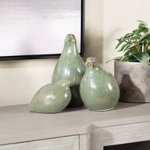 Crestview Collection Partridge Statues - Elegant China Bird Decor By Crestview For Home & Garden - Unique Accessories   Cvdzep035a