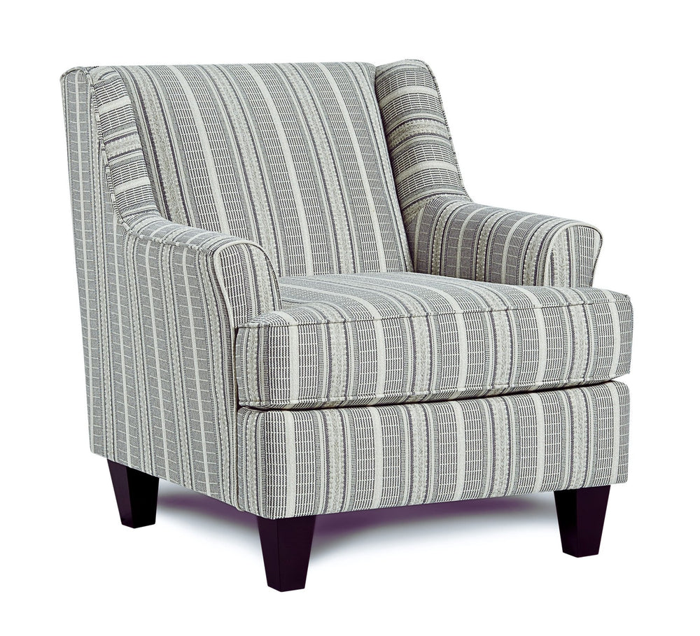 Fusion Awesome Farmhouse Indigo Accent Chair With Reversible Cushion And Stain-resistant Fabric For Durability Multi Ws,100% Polypropylene 340 Farmhouse Indigo Accent Chair