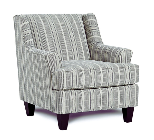 Fusion Awesome Farmhouse Indigo Accent Chair With Reversible Cushion And Stain-resistant Fabric For Durability Multi Ws,100% Polypropylene 340 Farmhouse Indigo Accent Chair