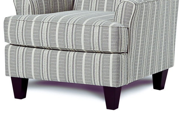 Fusion Awesome Farmhouse Indigo Accent Chair With Reversible Cushion And Stain-resistant Fabric For Durability Multi Ws,100% Polypropylene 340 Farmhouse Indigo Accent Chair