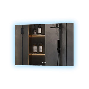 English Elm Vellum Backlit Led Vanity Mirror with Defogger Frameless Copper Free Bathroom Wall Mount B2731P478339