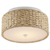 Colchester Raffia Flush Mount